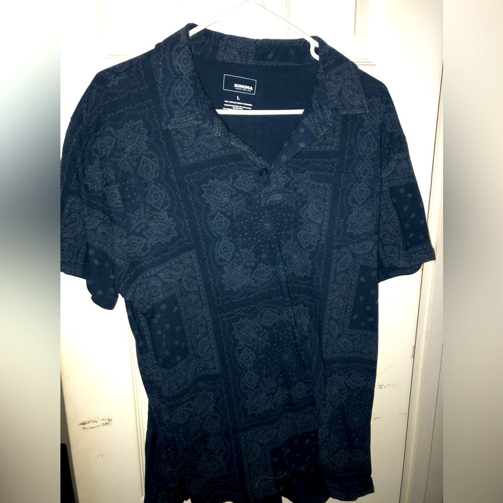 Blue Collard Shirt
